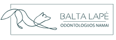 Balta lapė, odontologijos namai logo