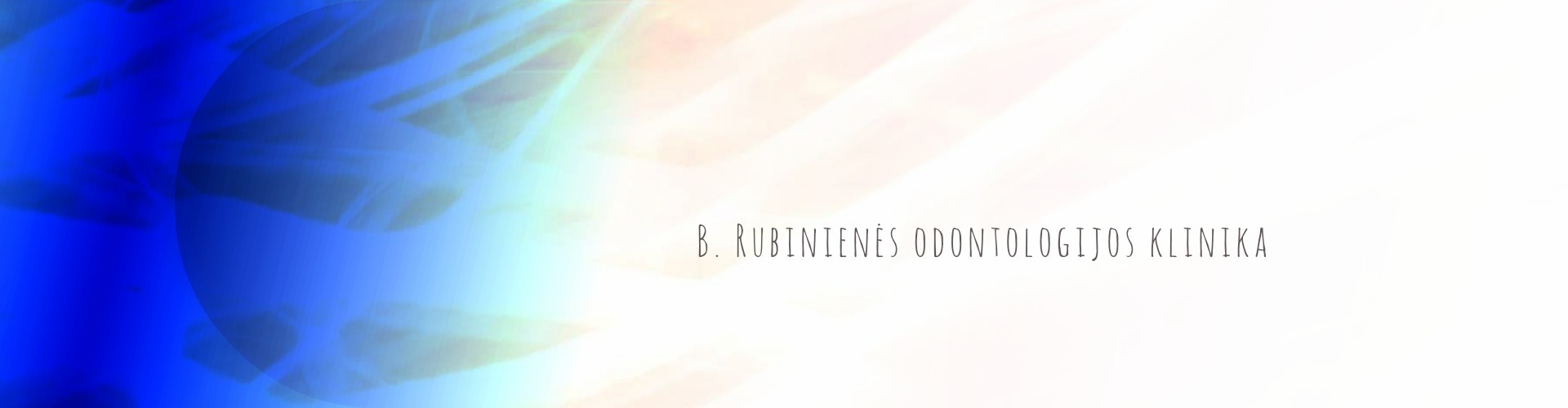 B. Rubinienės odontologijos kabinetas logo