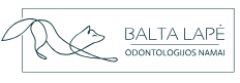 Balta lapė, odontologijos namai logo