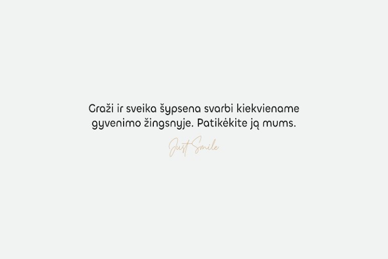 Just Smile, odontologijos klinika