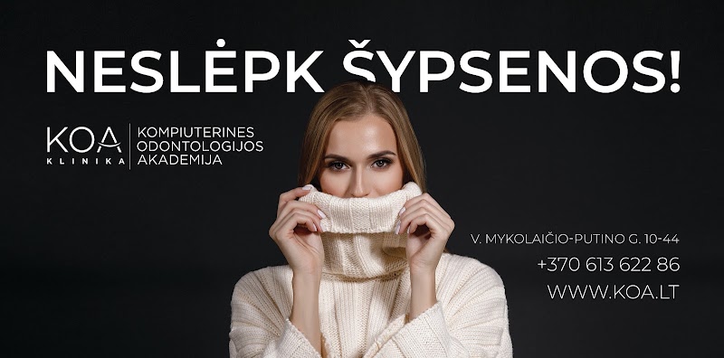 Koa klinika, kompiuterinės odontologijos akademija - odontologijos klinika Vilnius