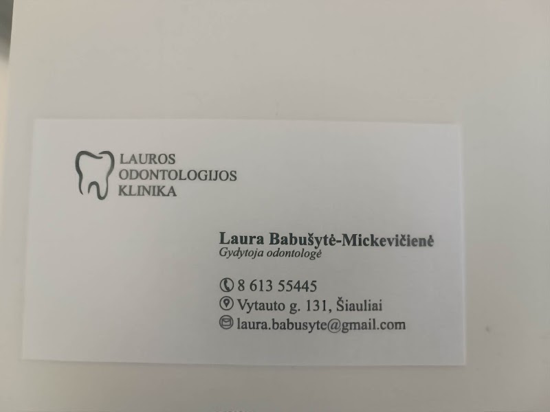 Lauros odontologijos klinika - odontologijos klinika Šiauliai